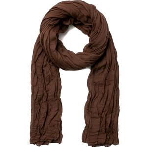 Van Der Rich ® - Sciarpa Plissettata Leggera Foulard Estivo Accessorio Moda - Donna Uomo (14-Cioccolato)