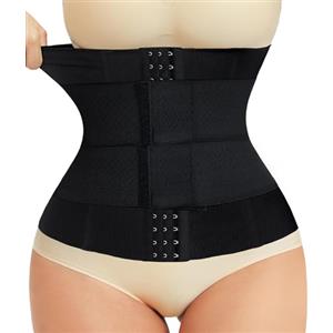 Junlan Fascia Lombare Supporto Schiena Corsetto Donna Guaina Contenitiva Donna Fascia Elastica Lombare Ppancera Post Parto (XL, Nero)
