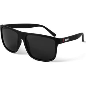 AUYAO Occhiali da Sole Uomo e Donna, Occhiali Polarizzati Protezione UV Occhiali,Portatile Retrò Occhiali Sportivi Guida Golf Occhiali da Sole Squadrati Moda Classici Sunglasse(Lenti Nere e Grigie)