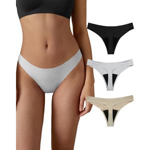 SHARICCA Mutande Ciclo Mestruale Donna Mestruali Perizoma Senza Cuciture Mutande Assorbenti Mestruali Lavabili Donna Intimo Protettive (3 Pack05-Multicolore, XXL)