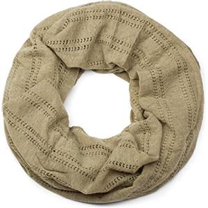 styleBREAKER sciarpa scaldacollo con motivo a maglia larga, sciarpa ad anello vintage, foulard, unisex 01017045, colore:Muschio Grigio