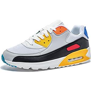 Hitmars Scarpe da Ginnastica Donna Sportive Scarpe da Corsa Uomo Sneakers Scarpe Tennis Fitness Basse Running Scarpe da Allenamento Leggero Bianco EU42