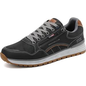 ARRIGO BELLO Sneakers Uomo Trekking Palestra Comode Viaggio Scarpe Casual Ginnastica Passeggio Correre Camminata Taglia 41-46(B Nero,Taglia 45)