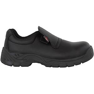 VIRSUS Scarpe Antinfortunistiche Modello Mocassino Colore Nero, per Uomo e Donna, Scarpa da Lavoro con Puntale in Acciaio, Scarpa Ristorazione e Sanità (Numeric_39)