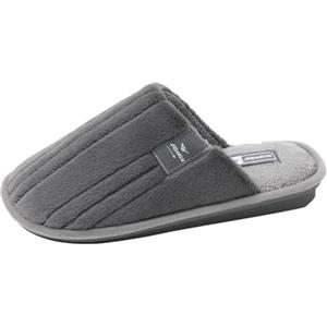 JOMIX Pantofole Uomo Invernali Casa Calde Comode Ciabatte Punta Chiusa da Casa MU6057 (Grigio, 44)