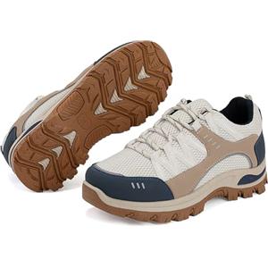 JOMIX Scarpe Donna da Trekking Leggere Sneakers Outdoor Traspiranti per Escursioni con Suola Antiscivolo Scarpe Camminnata da Montagna e Campeggio WOS250707 Beige 37