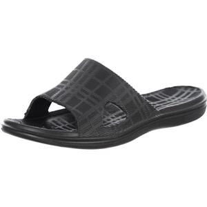 Brandsseller Ciabatte da bagno da uomo, tinta unita, Nero , 43/44 EU