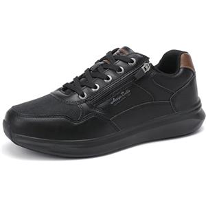 ARRIGO BELLO Scarpe da Uomo Sneakers Ginnastica Viaggio Ginnastica Passeggio Trekking Corsa Leggere Outdoor Comode Taglie 41-46(Nero,Taglia 42)