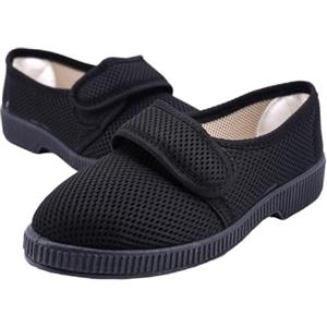 JOMIX Ciabatte Uomo con Strappo Pantofole Ortopediche da Anziani Traspirante Leggere Diabetiche Scarpe Estive Comode Antiscivolo per Piedi Gonfi AITU2617 Nero 41