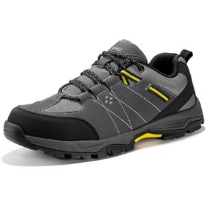 SPIEZ Scarpe Antinfortunistiche Unisex, Scarpe da Lavoro Donna Traspiranti e Ultra-Resistenti per Industria, Magazzino e Outdoor, Nero Grigio EU36