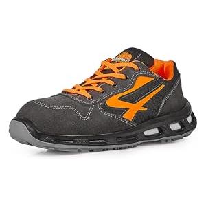 U-POWER DON'T WORRY... BE HAPPY! U-Power Red Lion® Orange, Scarpe Antinfortunistiche, Leggere e Confortevoli, Nylon Ultra Traspirante, Anti Perforazione, Suola Infinergy, Con Puntale In Alluminio (43)