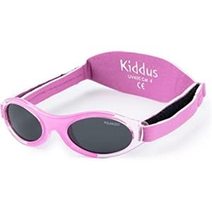 Kiddus Occhiali da sole Polarizzati Baby Premium. Bambino e Bambina. Età 0 mesi a 2 anni. UV400 100% protezione UV. Ponte nasale in Silicone morbido e fascia regolabile in Neoprene