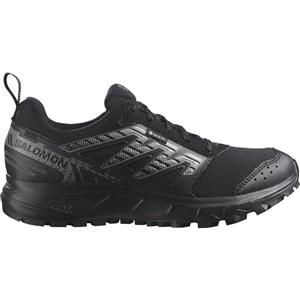 Salomon Wander Gore-Tex Scarpe Impermeabili da Trail Running e Escursionismo da Donna, A prova di Escursionismo, Comfort e ammortizzazione, Tenuta del piede sicura, Black/Plum Kitten/Gull, 38 2/3 EU