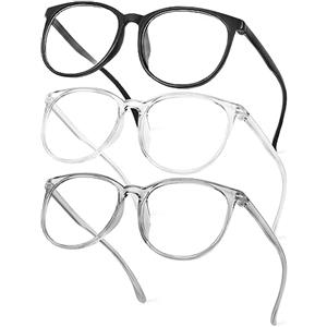 Aomig Occhiali Anti Luce Blu, 3 Pacco Occhiali da Lettura per Uomo e Donna, Occhiali per Pc con Blocco Della Luce Blu, Anti Luce Blu Lenti Antiriflesso per Leggero Comodo Lettori