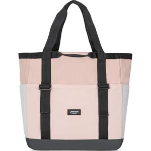 LARKSON Borsa Mare Donna Uomo Rosa - Smilla - Borsone da Spiaggia Grande per Vacanze, Sport, Università, Viaggio - Tote Bag Shopper Con Cerniera - Idrorepellente