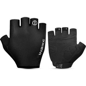 INBIKE Guanti Bici Estivi Uomo Guanti MTB Senza Dita in 3mm Imbottitura Traspirante Antiscivolo Blu