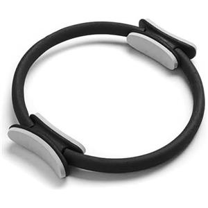 G5 HT SPORT Cerchio Pilates Ring [Strong], Thigh Toner e Tappetino Pieghevole | Kit Completo con Anello per Pilates e Attrezzi Fitness per Casa, Yoga, Allenamento Forza e Flessibilità (Nero/Grigio)