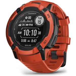 Garmin Instinct 2X Solar, Smartwatch, 50mm, Ricarica solare, Autonomia infinita, Display 1,1", Torcia LED, GPS Multi-banda, +30 app multisport, Cardio, SpO2, Pay, Connect IQ (Graphite)