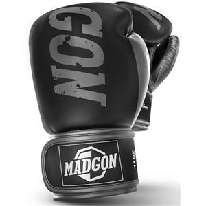 MADGON Guantoni Boxe MADGON - Guanti Boxe e Kick Boxing Fatti con i Migliori Materiali - Guanti MMA, Kick Boxing, Sparring e Pugilato con Incredibile Assorbimento degli Urti - Confortevoli e Resistenti