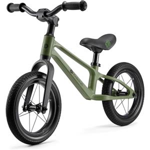 kk Kinderkraft Kinderkraft ETER - Bicicletta da corsa fino a 35 kg, ruote da 12 pollici, telaio in nylon, sella regolabile in altezza, manubrio limitato, impugnatura in gomma, design sportivo, Verde