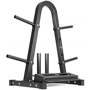 Marbo Sport - Supporto Multiplo MH-S007 2.0 - Porta pesi palestra casa per dischi, bilancieri e manubri - Attrezzi palestra multifunzione per allenamento fitness completo a casa