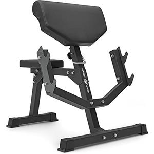 Marbo Sport - Panca Larry Scott MS-L107 2.0 - Panca palestra multifunzione per bicipiti e tricipiti - regolabile per allenamento fitness - Attrezzi palestra casa per esercizi e tonificazione