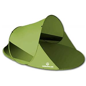 Outdoorer Tenda da spiaggia pop-up Zack II verde, anti-UV 60