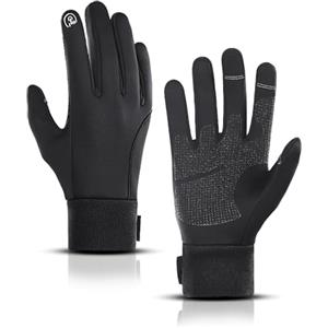 LERWAY Guanti caldi invernali con schermo tattile antivento guanti sportivi per uomini e donne, guanti antiscivolo per corsa, guida, ciclismo, arrampicata (XL)
