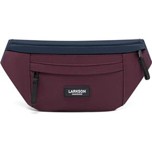 Larkson Marsupio Donna e Uomo Blu Rosso - Ole - Cintura Borsa a Tracolla per Festival e Sport - Piccolo Bum Bag Borsellino da Viaggio - Idrorepellente