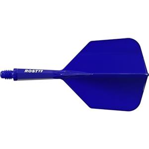 CUESOUL ROST 77 Asta e Volo Freccette Integrate, Forma ad Ala Grande, Set da 3 (Serie a Tinta Unita)