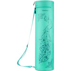 Gonex Borsa per Tappetino Yoga, Esercizio Completo con Cerniera Borsa per Tappetino Yoga Durevole Oxford Resistente all'Acqua con Tasca a Compartimento Impermeabile Tasca con Zip Tracolla Regolabile