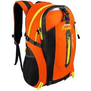 OcioDual Zaino Trekking 30 Litri Arancia, Zaino Montagna Leggero Impermeabile Pieghevole, Zaini Campeggio, Escursionismo, Attraversamenti, Backcountry, Walking, Sport