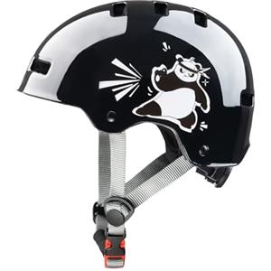 DUZSKJ Casco da bicicletta regolabile per bambina bambino ragazze, Casco bici scooter bambino, Casco bambini per monopattino per skateboard bicicletta monopattino pattini in linea e ciclismo (Nero, S)