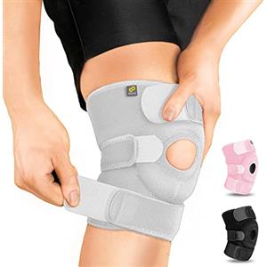 Bracoo Ginocchiera Ortopedica Regolabile - Supporto Neoprene per Ginocchio, Menisco, Artrite, Tendinite - per Sport, Corsa, Uomo e Donna, KS10