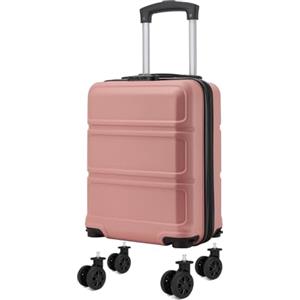 KONO Trolley Bagaglio a Mano con Ruote Rimovibili 40x30x20 cm Valigia Cabina, in ABS+PC, Conforme a Ryanair, Vueling, Wizz Air ed EasyJet (Nudo, 15")