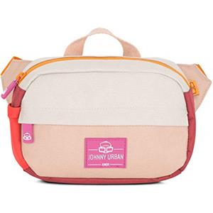 JOHNNY URBAN JUNIOR Marsupio Bambini Rosso Rosa per ragazze e ragazzi - Marsupio FELIX - Realizzato con materiali riciclati e impermeabile