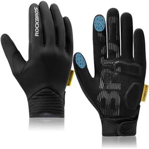 ROCKBROS Guanti da Corsa Antivento, Guanti sportivi antiscivolo e touchscreen per Corsa Ciclismo, MTB, Arrampicata, Escursionismo, Guida, Attività All'aperto