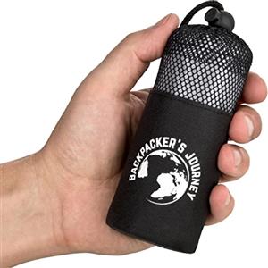 Backpacker's Journey Sacco Lenzuolo, Sacco a pelo da viaggio ultra-piccolo e ultraleggero (168g), sacco a pelo da capanna leggero, sottile. ideale per backpacking, ostelli e cabine (grigio)