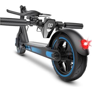 Aimittie Monopattino Elettrico per Adulti, Pneumatici 10", Motore Potente 500W, Autonomia fino a 45 km, Velocità Massima 25 km/h, Doppio Sistema di Illuminazione e Freni a Tamburo, Controllo via App Smart