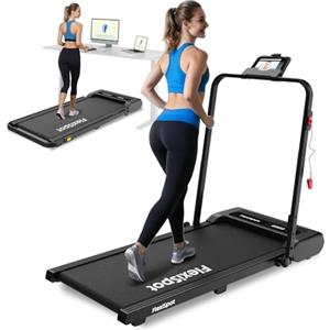 FlexiSpot Tapis Roulant da Camminata fino a 120 kg, Walking Pad 1-6 km/h, con Display LED, Tapis Roulant Compatto con Ruote e Telecomando per Casa e Ufficio