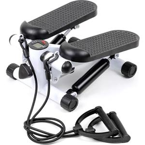 Wiltec LUXTRI Stepper 41x30x18cm con Computer per Allenamento Fitness Gambe & Glutei Ministepper Elastici