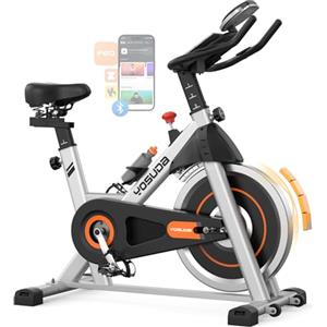 YOSUDA Cyclette da Casa con Resistenza Magnetica Regolabile 0-100%, Bicicletta per Allenamento Silenziosa con APP, Schermo LCD, Supporto Tablet, Capienza Massima 136 kg