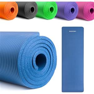 FIZYO Tappetino Yoga e Fitness Antiscivolo Extra Spesso 1 cm - Tappetino per Yoga, Allenamento, Ginnastica, Pilates, Recupero e Relax - Gomma Sintetica NBR - 183 x 61 cm