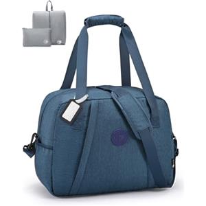 BAGZY Bagaglio a Mano 40x30x20 Wizzair, Borsone da Viaggio Donna 25L Borsa Ospedale Parto con Bagnata Borsone Palestra Sportiva Impermeabile Borsas da Viaggio Nylon Borsa per Aereo Nascita Uomo Blu