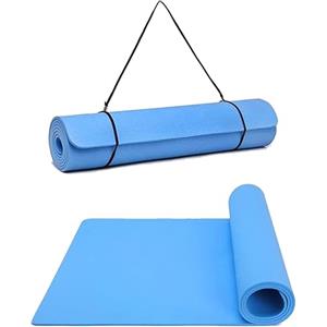 G5 HT SPORT Tappetino Per Yoga con maniglia di trasporto In Eva | 160x50Cm | Spessore 0.8 Cm | Tappeto Ginnastica Materassino fitness (AZZURRO)