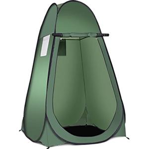 COSTWAY Tenda Cambiando, Tenda da Doccia Esterno con Borsa, Tenda Pop-up per Campeggio Spiaggia, 120 x 120 x 190 cm (Verde)