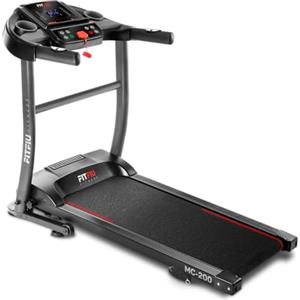 FITFIU Fitness MC-200 - Tapis Roulant con Inclinazione, Pieghevole, Ultracompatto e Silenzioso, Display LCD con 12 Programmi, Tapis Roulant con Cardiofrequenzimetro, Uso Domestico/Ufficio