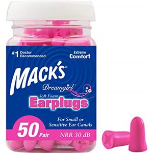 MACK'S Macks Dream - Protezioni auricolari da donna, Rosa (rosa), 50 paia