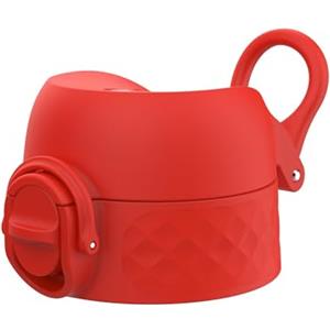 Ion8 Coperchio di ricambio per borraccia 350ml / 400ml / 500ml / 600ml, Prova di perdite, Senza BPA, Piccolo, RossoRosso