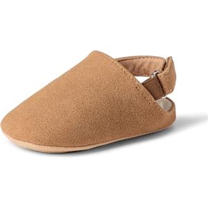 Amazon Essentials Zoccoli Foderati in Sherpa con Cinturino Posteriore Unisex Bimbi, Marrone, 18 EU